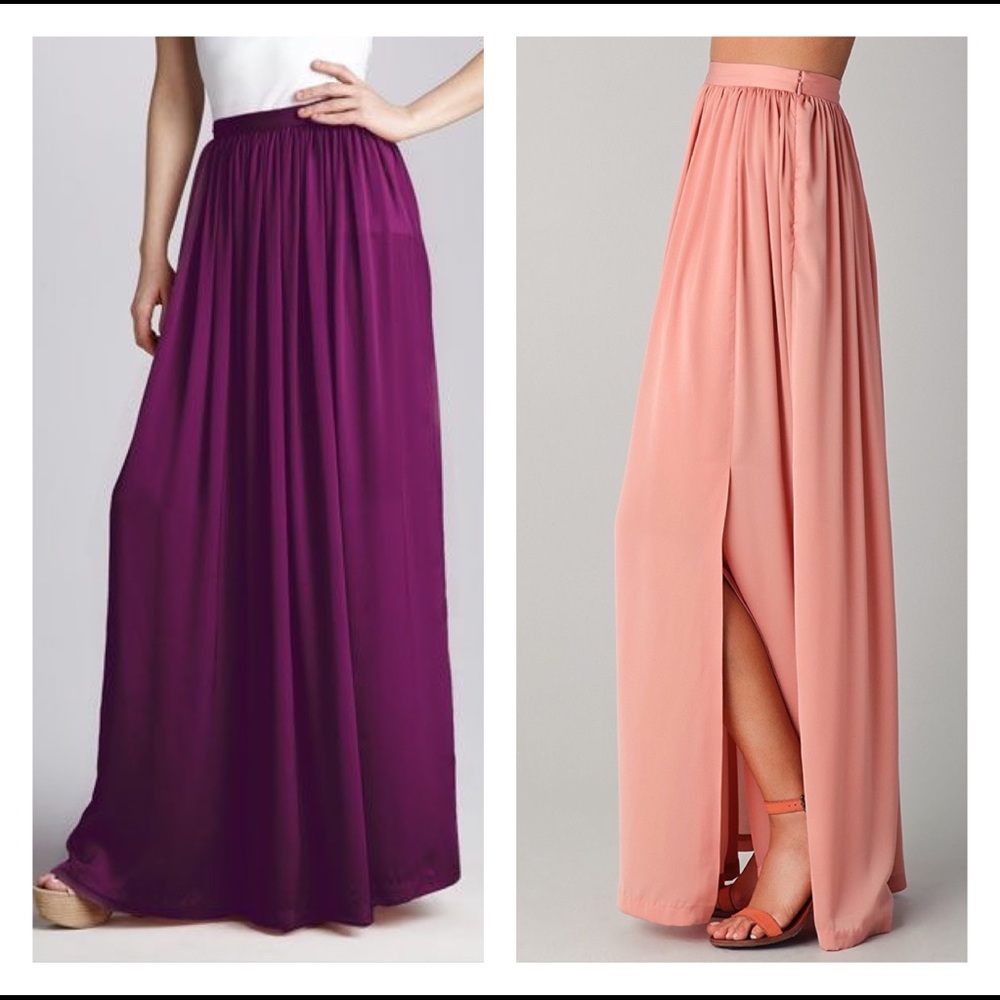 Joie Griffin Georgette pleated maxi skirt